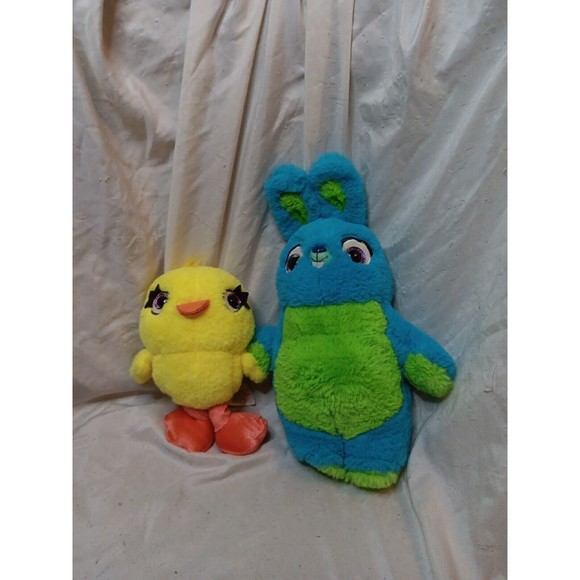 Just Play Toy Story 4 Ducky And Bunny Plush Hook And Loop Plushie Disney Soft - Picture 1 of 6